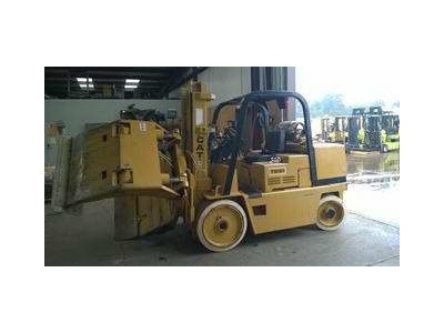 Catapillar Forklift with Roller Attachment