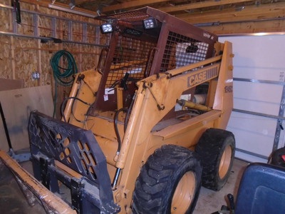 Case 1845C Skid Steer And 15 Trailer