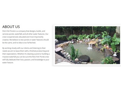 Fitzs Fish Ponds - Fish Pond Construction in New Jersey