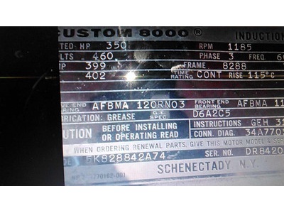 400hp.Induction motor custom 8000