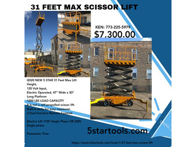 31 FEET MAX SCISSOR LIFT