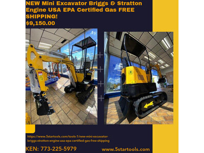 NEW Mini Excavator Briggs & Stratton Eng