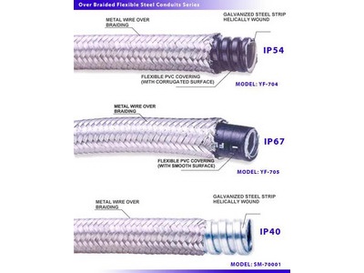 Over Braided Flexible Steel Conduits