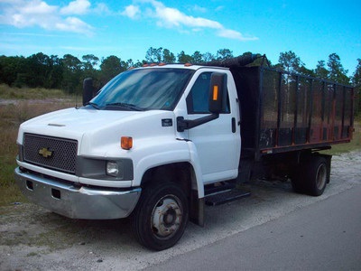 2003 White Chevrolet C5500 Dump Truck!