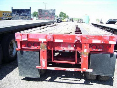1964 brown ptc240 40� flatbed trailer