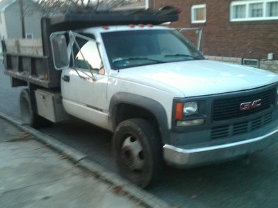 2000 gmc 3500 2wd 1 ton dump truck,