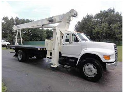 1998 Ford F800 Crane Boom Truck #17489