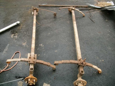 2 Axles, 8 Long, Springs, Hubs
