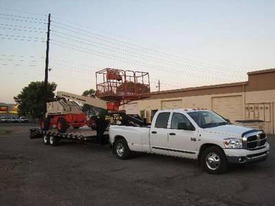 Boom Lift w/ truck & trailer