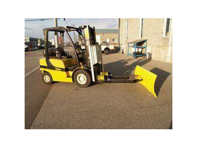 Snow Plow Forklift Attachment