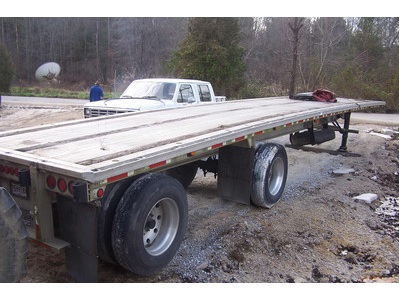 45 ft Ravens aluminum flatbed