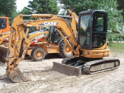 Case CX36B mini-excavator, cab, AC