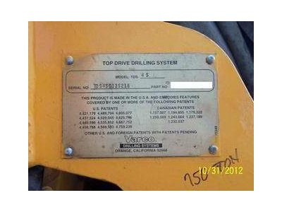 TDS-4 Electric Top Drive 750 Ton